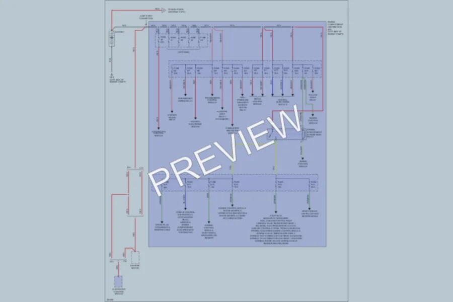 2010 Volvo XC90 Power Distribution wiring diagram preview