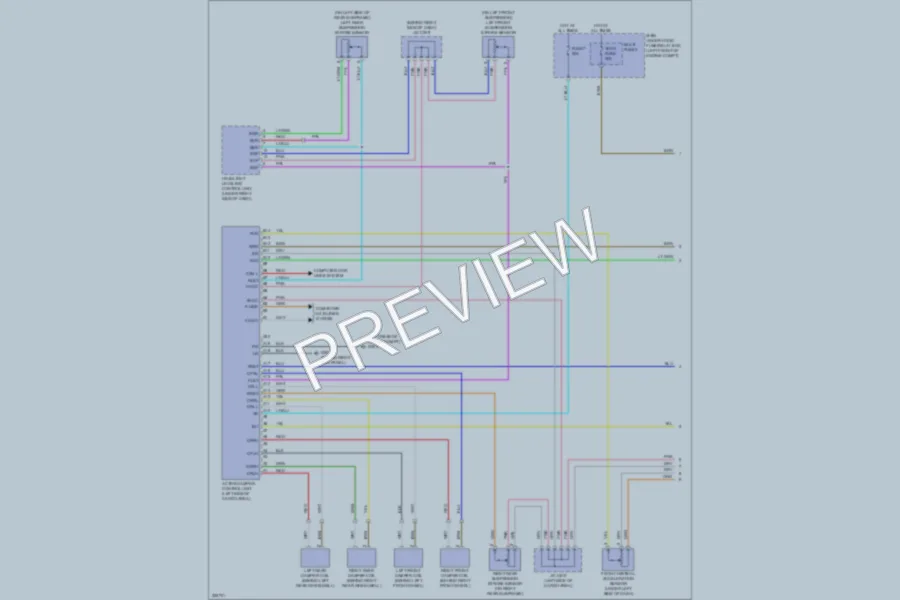 2011 Acura MDX Electronic Suspension wiring diagram preview