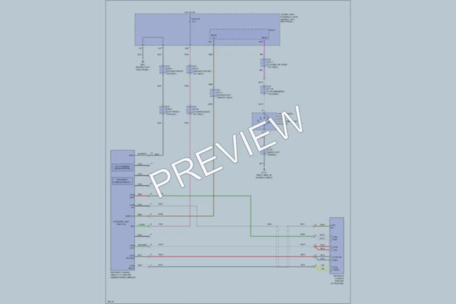 2011 Acura MDX Power Mirrors wiring diagram preview