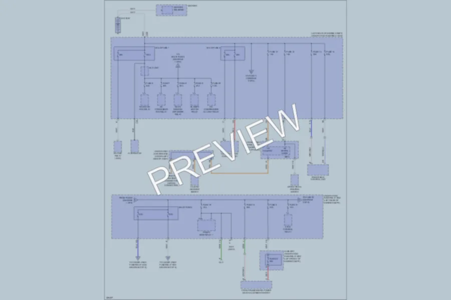 2011 Acura RDX Power Distribution wiring diagram preview