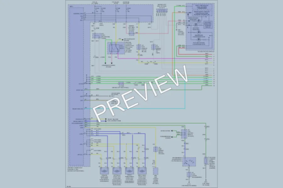 2011 Acura RL Power Door Locks wiring diagram preview