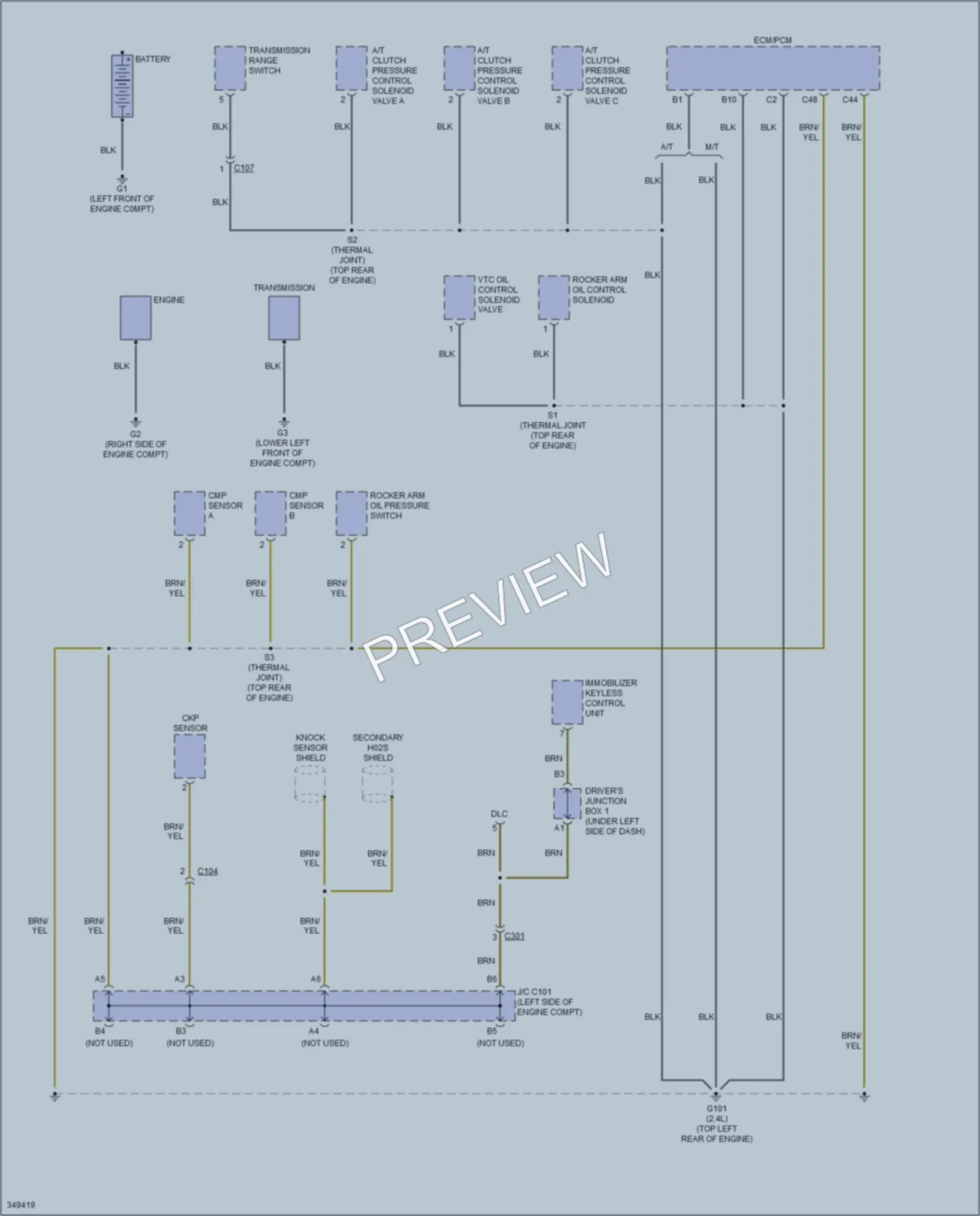 2011 Acura TSX Ground Distribution wiring diagram preview