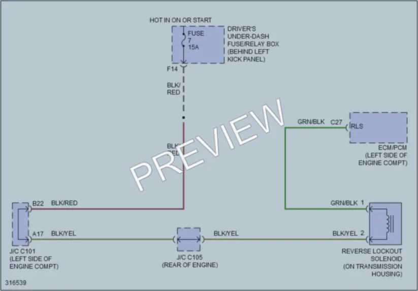 2011 Acura TSX Shift Interlock wiring diagram preview