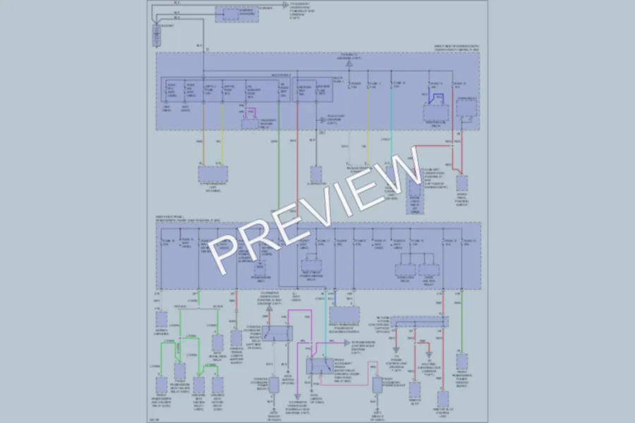 2011 Acura ZDX Power Distribution wiring diagram preview