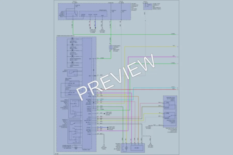 2011 Acura ZDX Power Windows wiring diagram preview