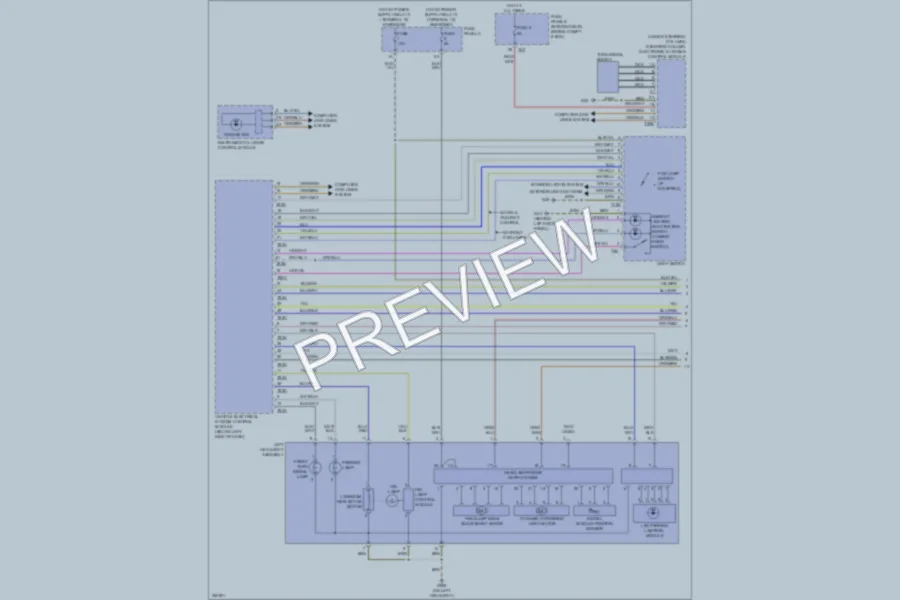 2011 Audi A3 Headlights wiring diagram preview