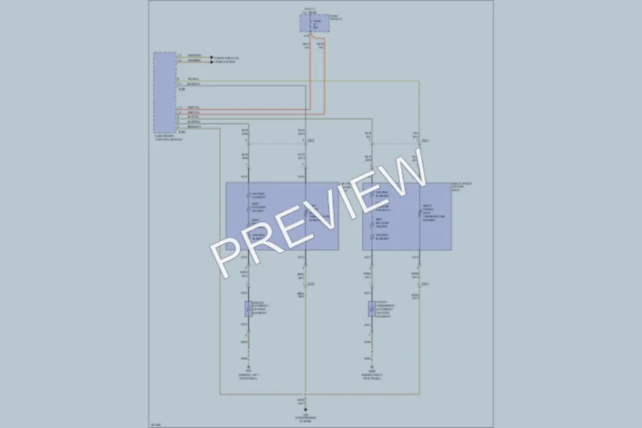 2011 Audi A3 Power Seats wiring diagram preview