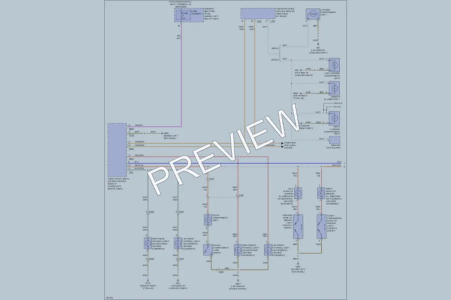 2011 Audi A4 Interior Lights wiring diagram preview