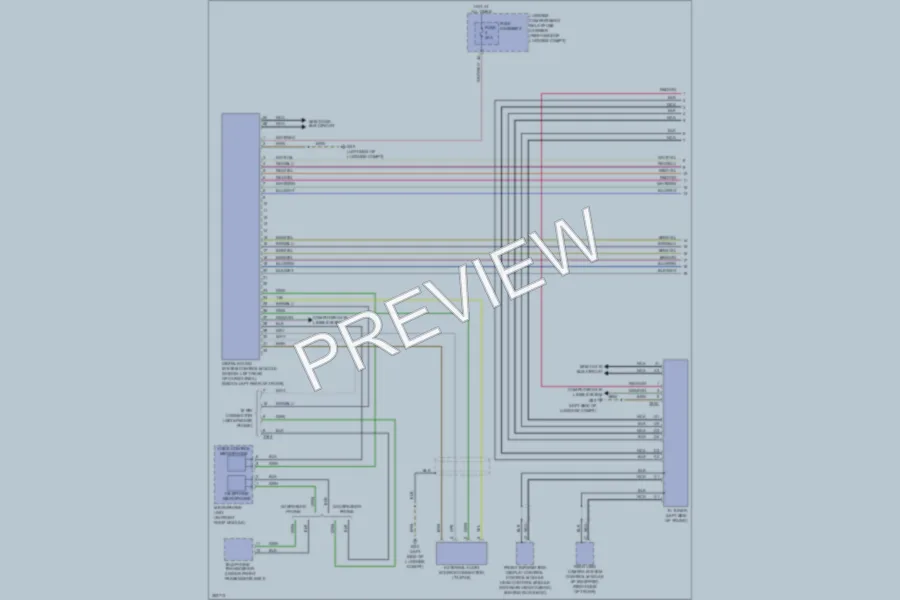 2011 Audi A4 Radio wiring diagram preview