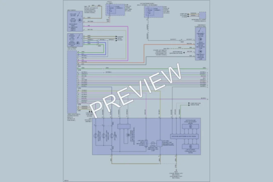 2011 Audi A5 Headlights wiring diagram preview
