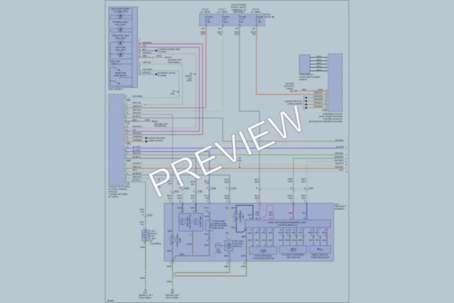 2011 Audi A6 Headlights wiring diagram preview