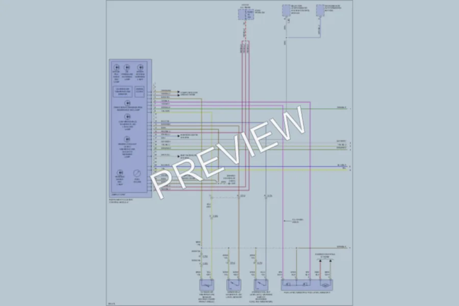 2011 Audi A6 Instrument Cluster wiring diagram preview