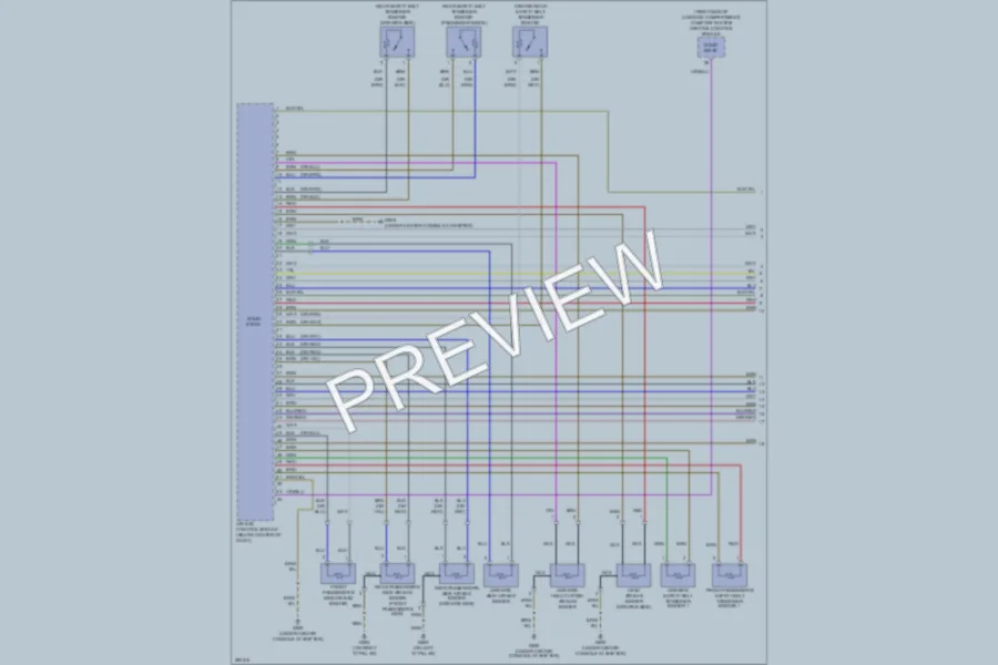2011 Audi A8 Supplemental Restraints wiring diagram preview