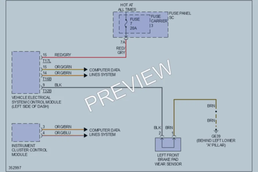 2011 Audi Q5 Warning Systems wiring diagram preview