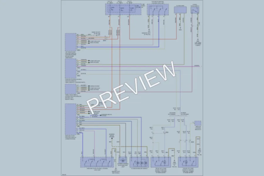 2011 Audi Q7 Anti Theft wiring diagram preview