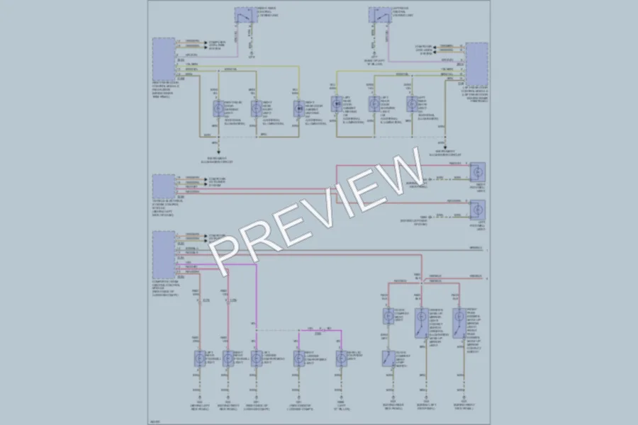 2011 Audi Q7 Interior Lights wiring diagram preview
