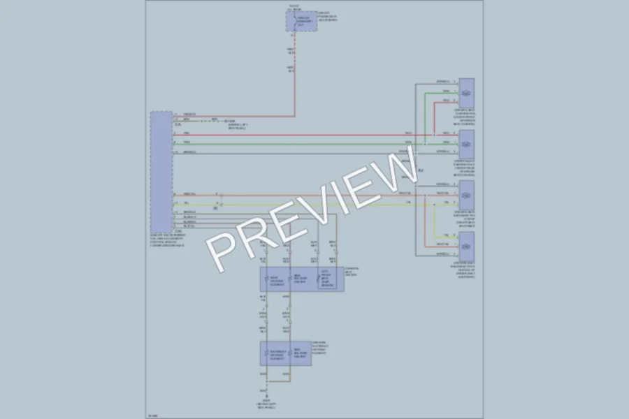 2011 Audi S4 Power Seats wiring diagram preview