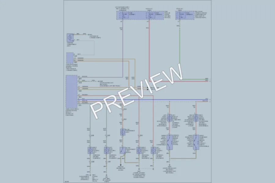 2011 Audi S5 Interior Lights wiring diagram preview