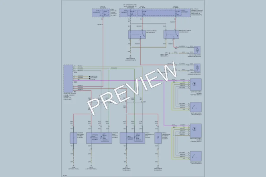 2011 Audi S5 Power Seats wiring diagram preview