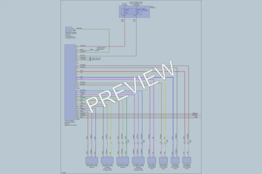 2011 Audi S6 Electronic Suspension wiring diagram preview