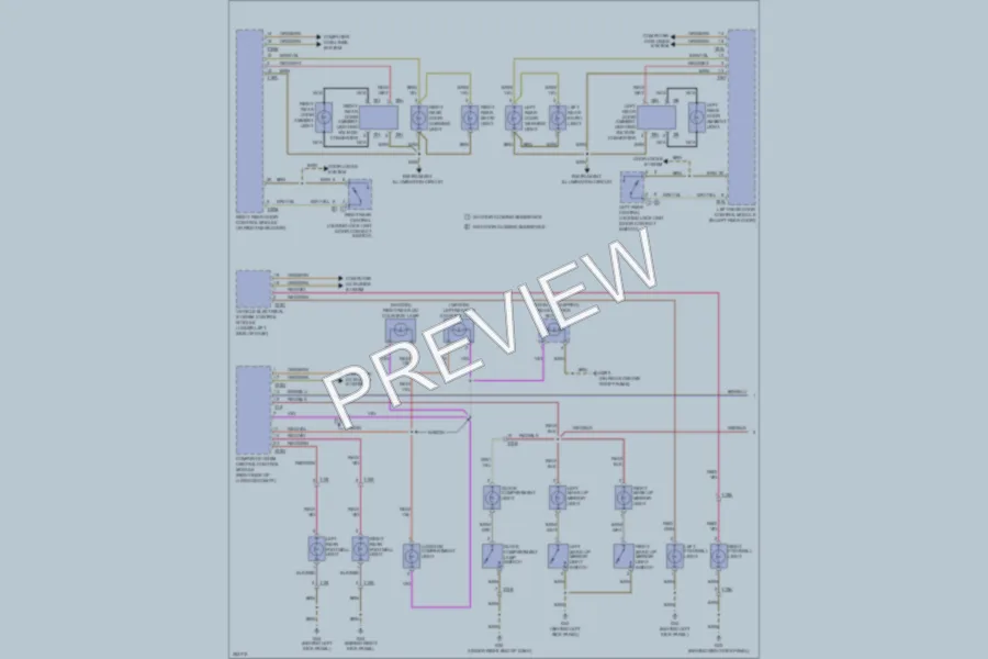 2011 Audi S6 Interior Lights wiring diagram preview