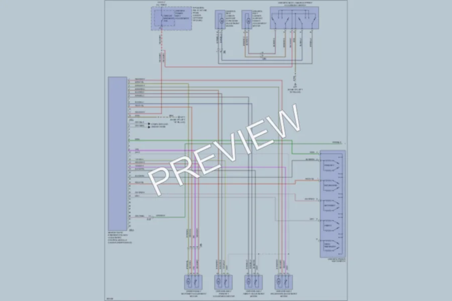 2011 Audi S6 Memory Systems wiring diagram preview