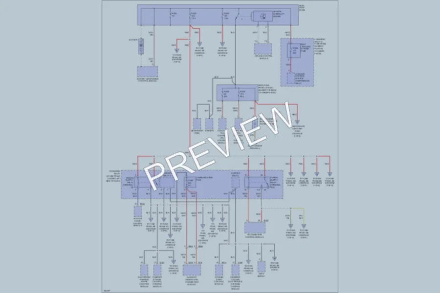 2011 Audi S6 Power Distribution wiring diagram preview