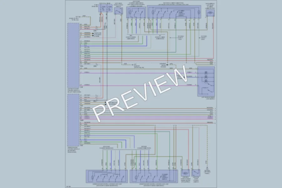 2011 Audi S6 Power Door Locks wiring diagram preview