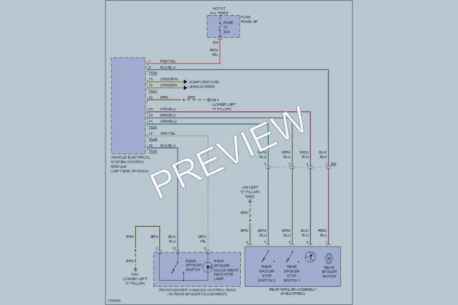 2011 Audi TT Active Bodyworks wiring diagram preview