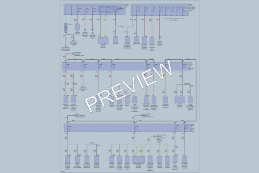 2011 Audi TT Power Distribution wiring diagram preview