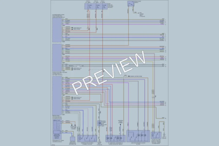 2011 Audi TTS Anti Theft wiring diagram preview