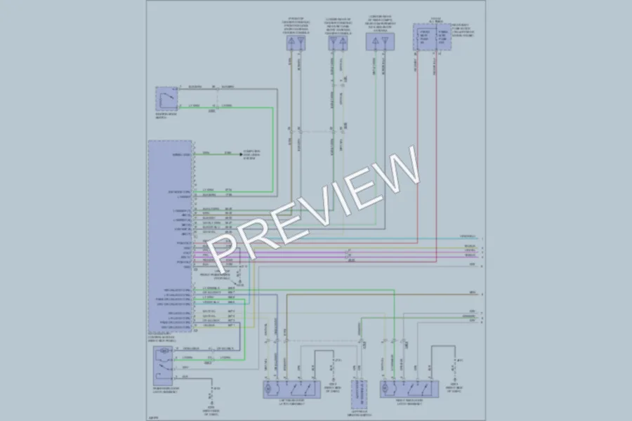 2011 Buick LaCrosse Power Door Locks wiring diagram preview