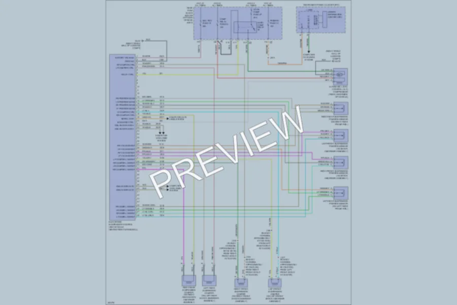 2011 Buick Lucerne Electronic Suspension wiring diagram preview