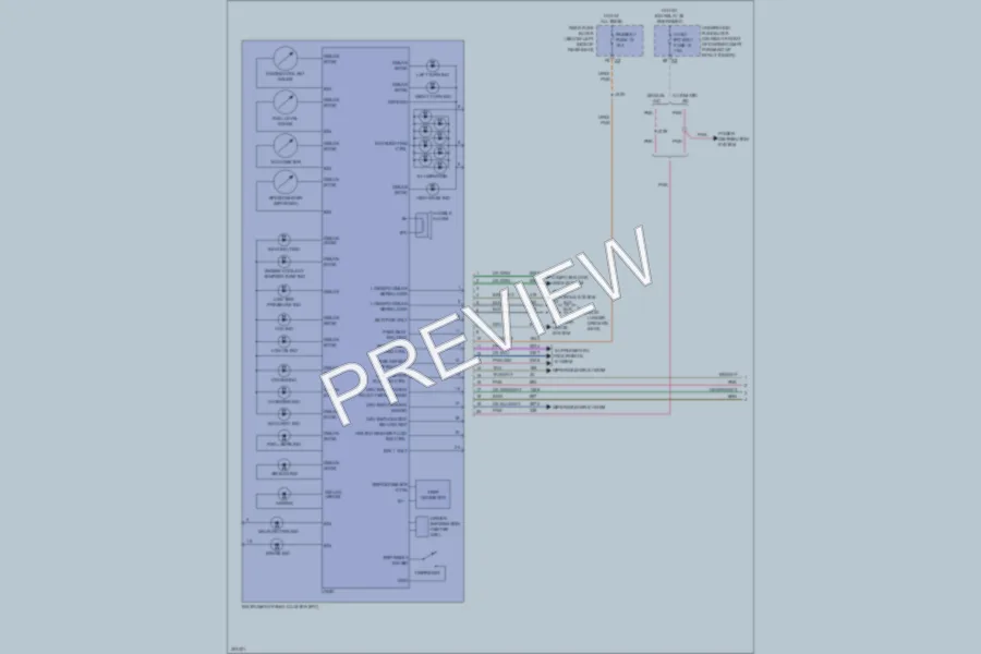2011 Buick Lucerne Instrument Cluster wiring diagram preview