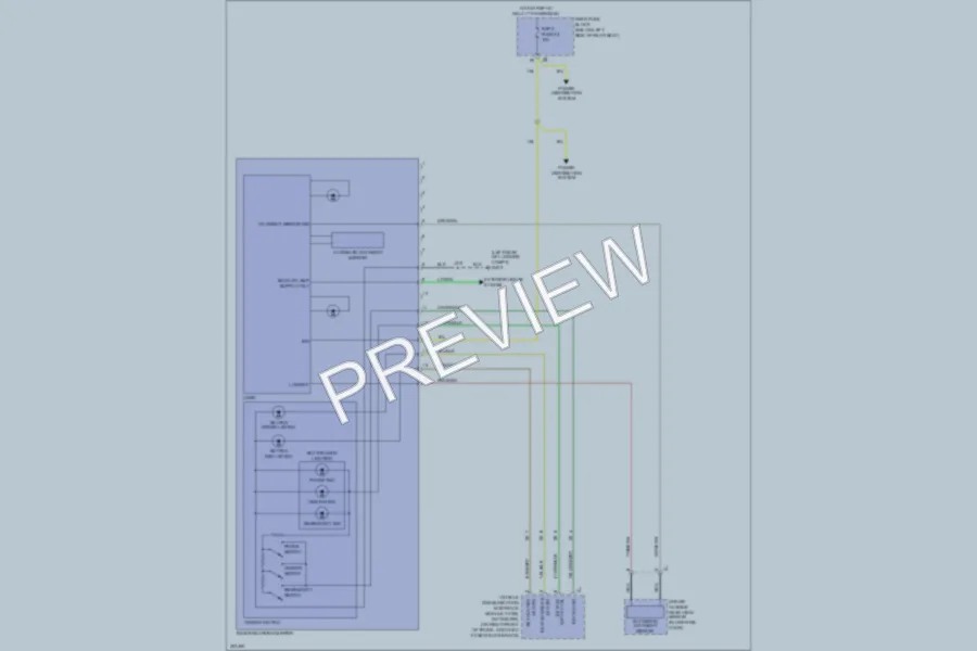2011 Buick Lucerne Power Mirrors wiring diagram preview