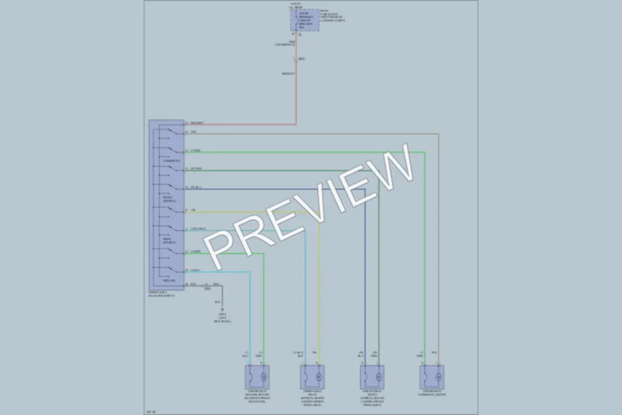 2011 Cadillac CTS Power Seats wiring diagram preview