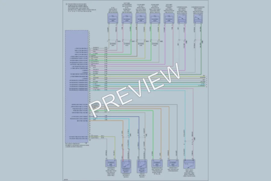 2011 Cadillac CTS Supplemental Restraints wiring diagram preview