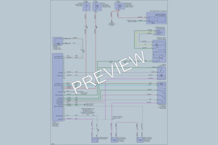 2011 Cadillac CTS Trunk Tailgate Fuel Door wiring diagram preview