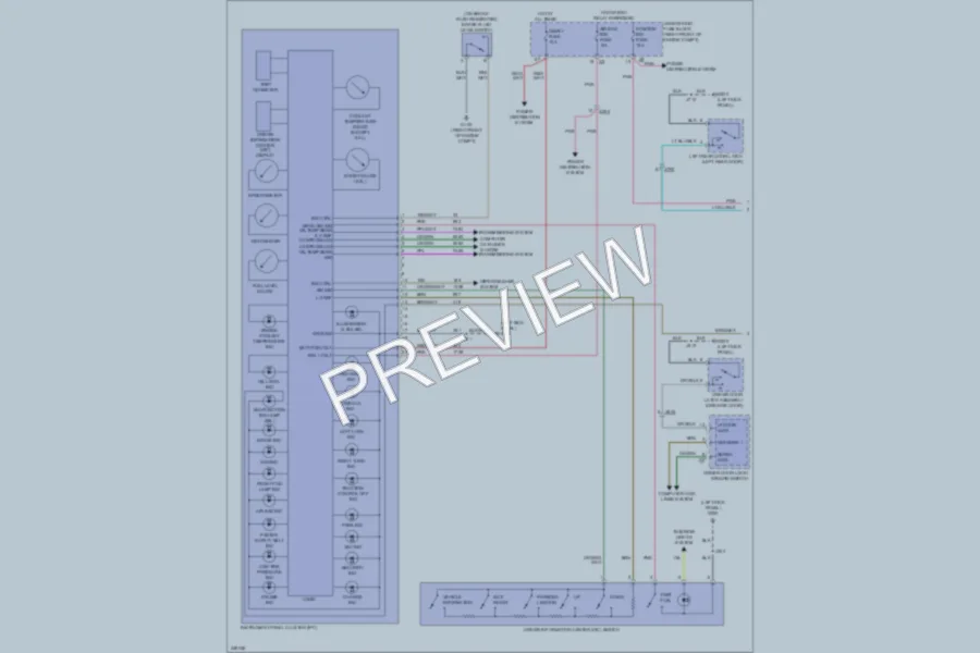 2011 Cadillac CTSV Instrument Cluster wiring diagram preview