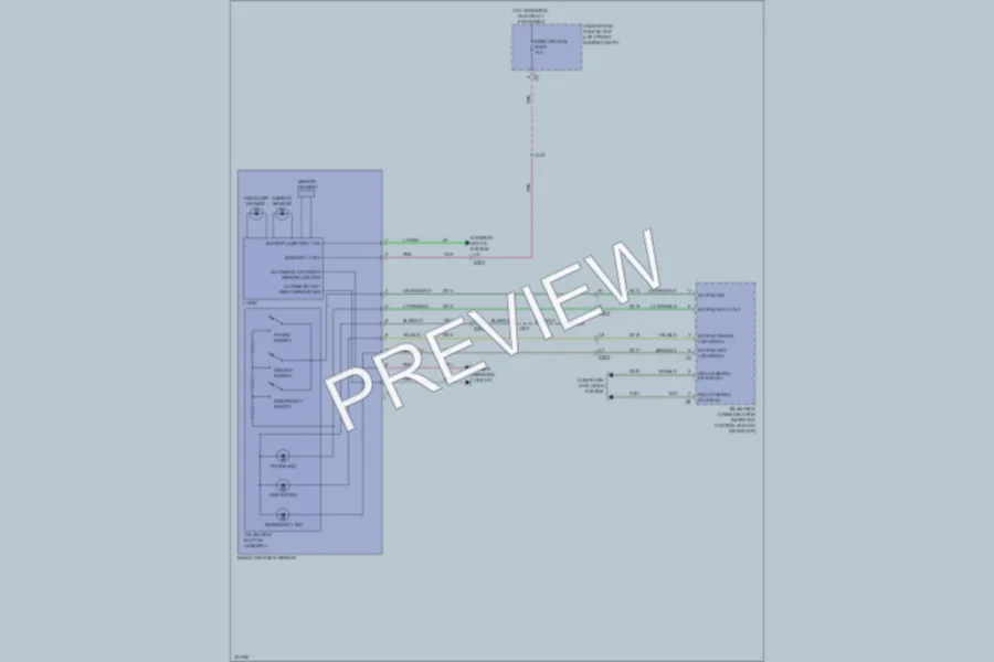 2011 Cadillac SRX Power Mirrors wiring diagram preview