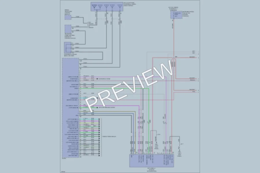 2011 Cadillac SRX Radio wiring diagram preview