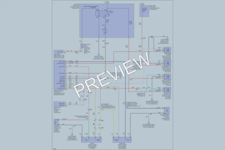 2011 Cadillac STS Power Seats wiring diagram preview