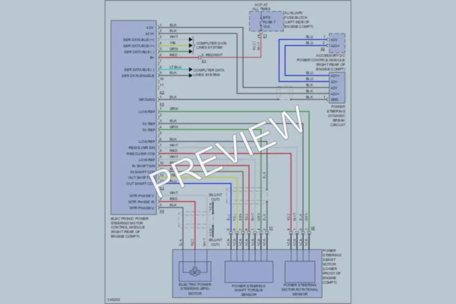 2011 Chevrolet 1500 Electronic Power Steering wiring diagram preview