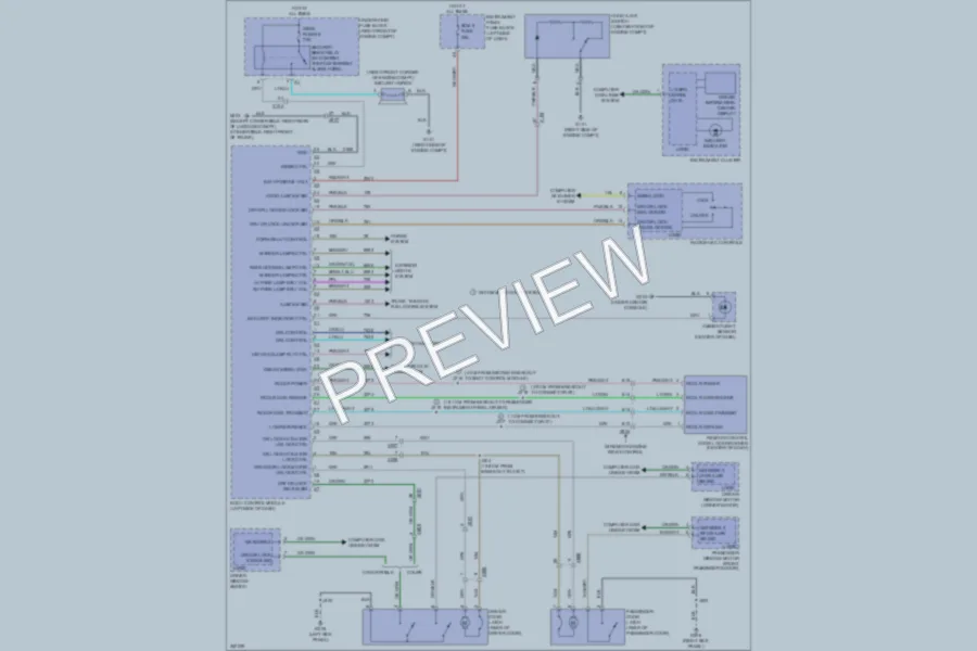 2011 Chevrolet Camaro Power Door Locks wiring diagram preview