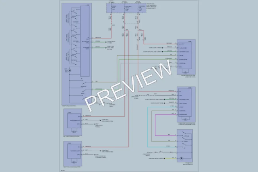 2011 Chevrolet Camaro Power Windows wiring diagram preview