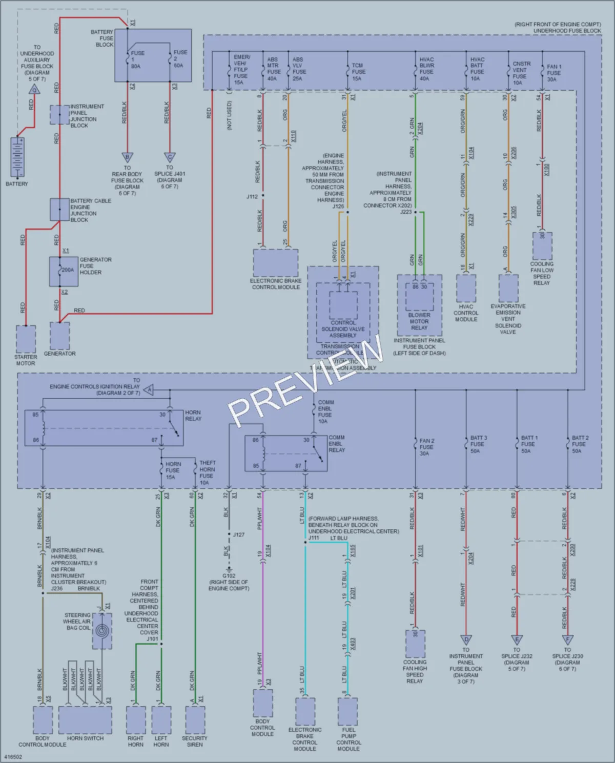 2011 Chevrolet CapricePPV Power Distribution wiring diagram preview