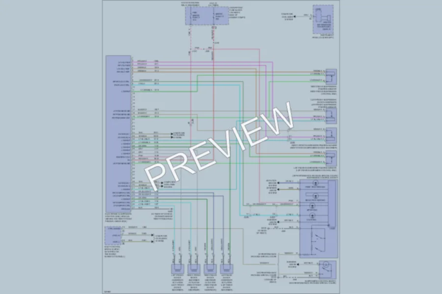 2011 Chevrolet Corvette Electronic Suspension wiring diagram preview