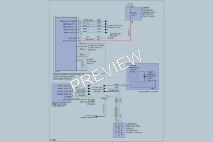 2011 Chevrolet Cruze Electronic Power Steering wiring diagram preview