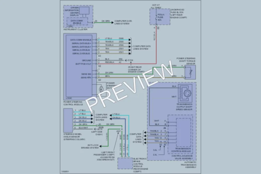 2011 Chevrolet Equinox Electronic Power Steering wiring diagram preview