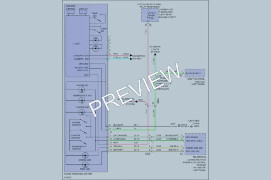 2011 Chevrolet Equinox Power Mirrors wiring diagram preview